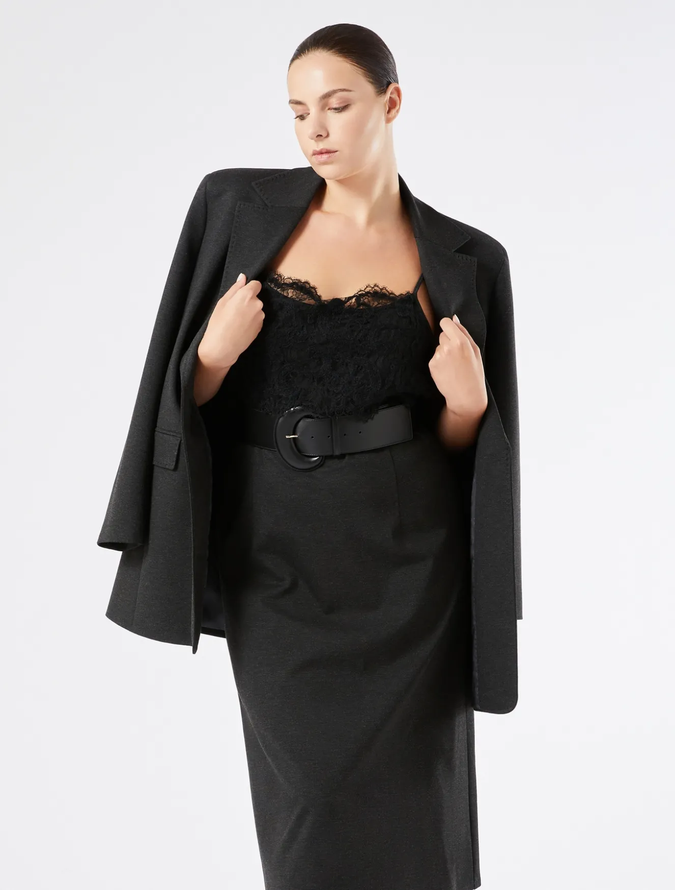 Sottoveste in jersey e pizzo