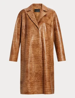 Spolverino in nappa stampa cocco