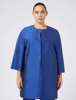 Spolverino in shantung di seta