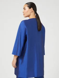 Spolverino in shantung di seta