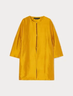 Spolverino in shantung di seta