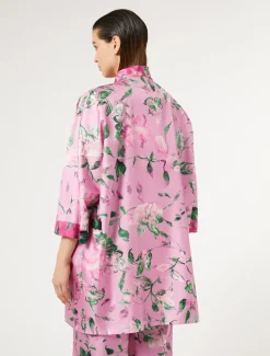 Spolverino in twill di seta