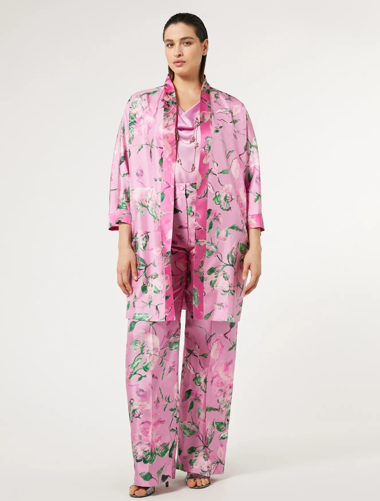 Spolverino in twill di seta