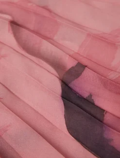 Stola in georgette plissé