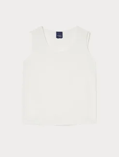 Top in crêpe de Chine di misto seta