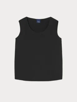 Top in crêpe de Chine di misto seta