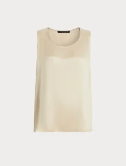 Top in crêpe envers satin