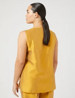 Top in shantung leggero