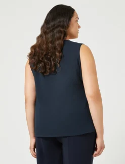 Top in tessuto fluido