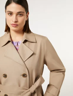 Trench in twill antigoccia