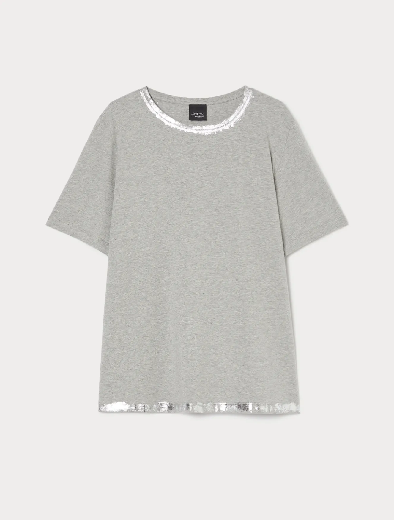 T-shirt in jersey con ricamo