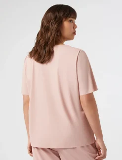 T-shirt in jersey con ricamo