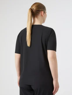 T-shirt in jersey con ricamo