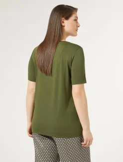 T-shirt in jersey con ricami