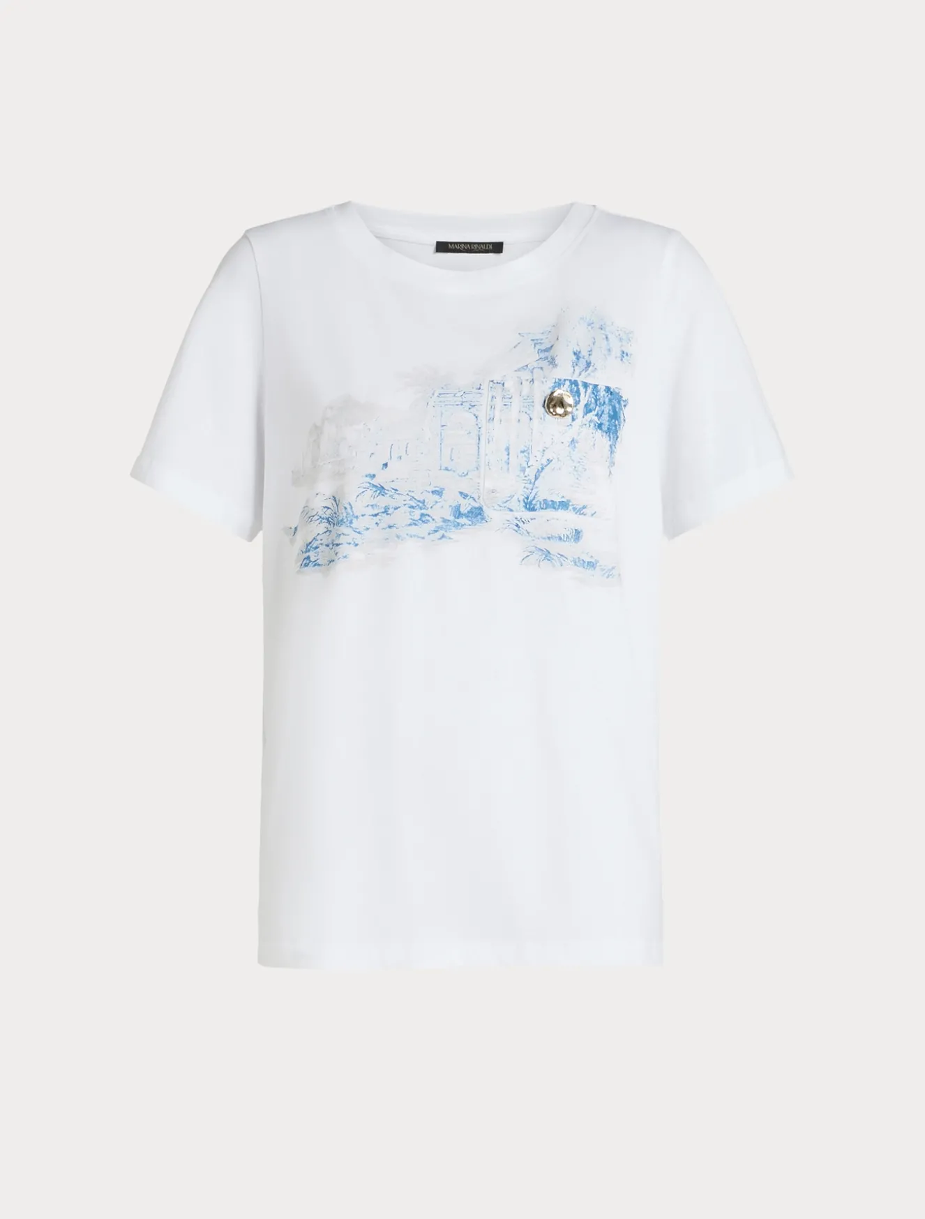 T-shirt in jersey con stampa