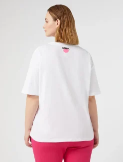 T-shirt in jersey con stampa