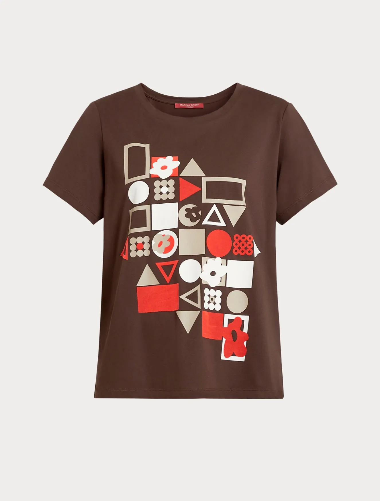 T-shirt in jersey con stampa