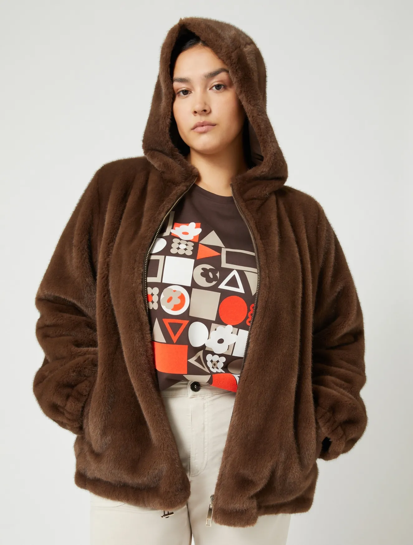 T-shirt in jersey con stampa