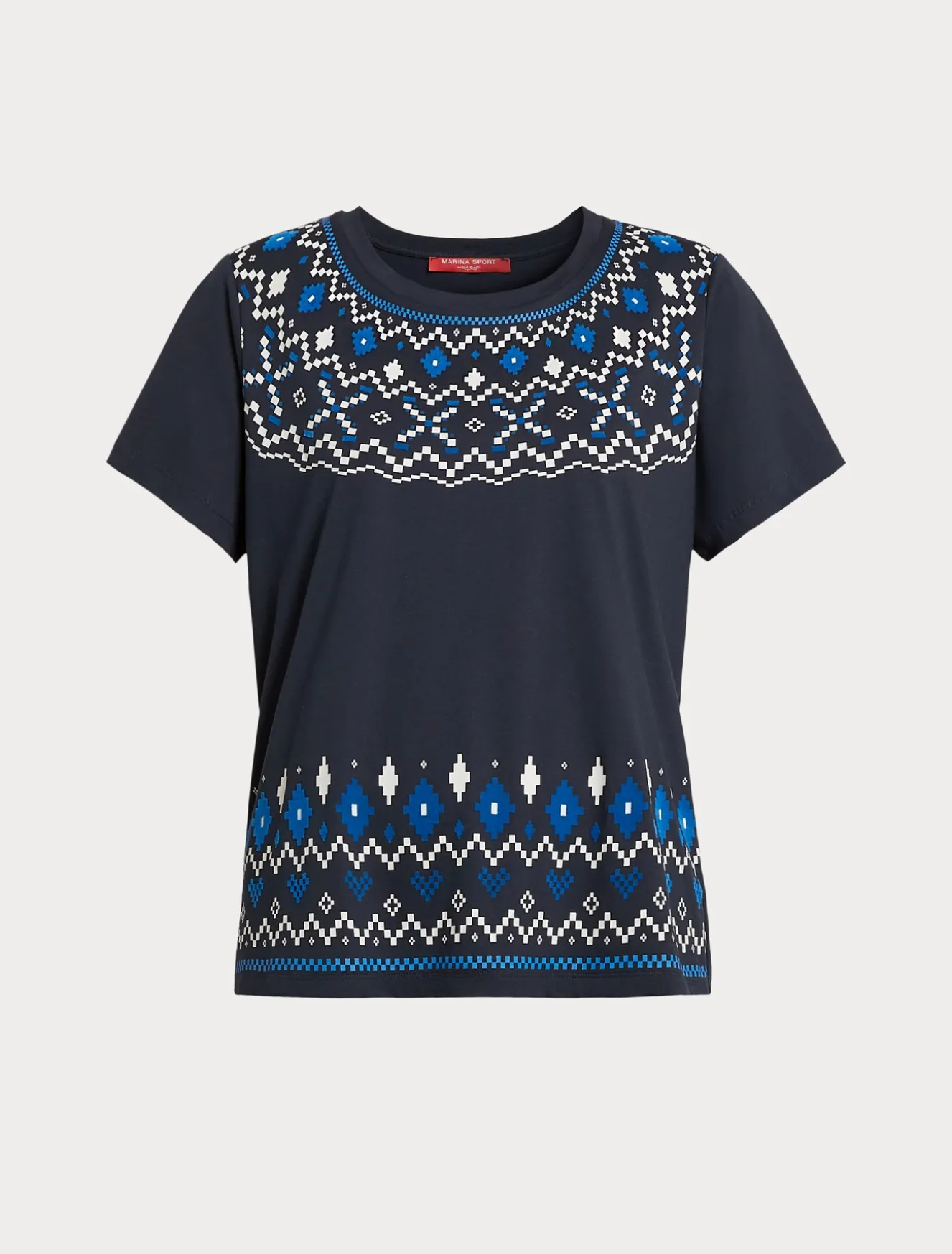 T-shirt in jersey con stampa