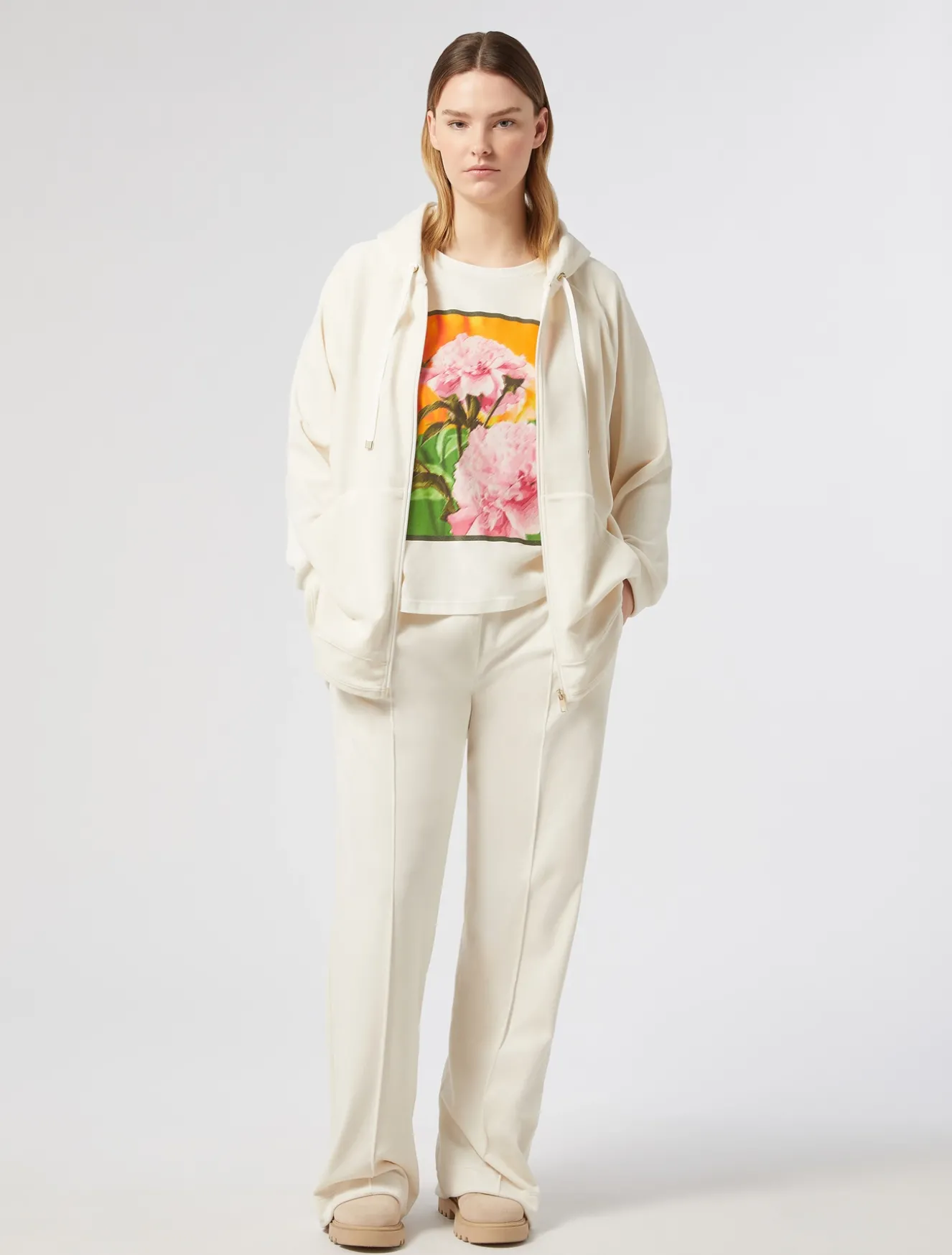 T-shirt in jersey con stampa