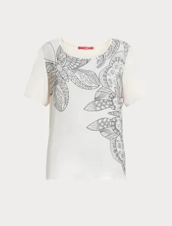 T-shirt in jersey con stampa