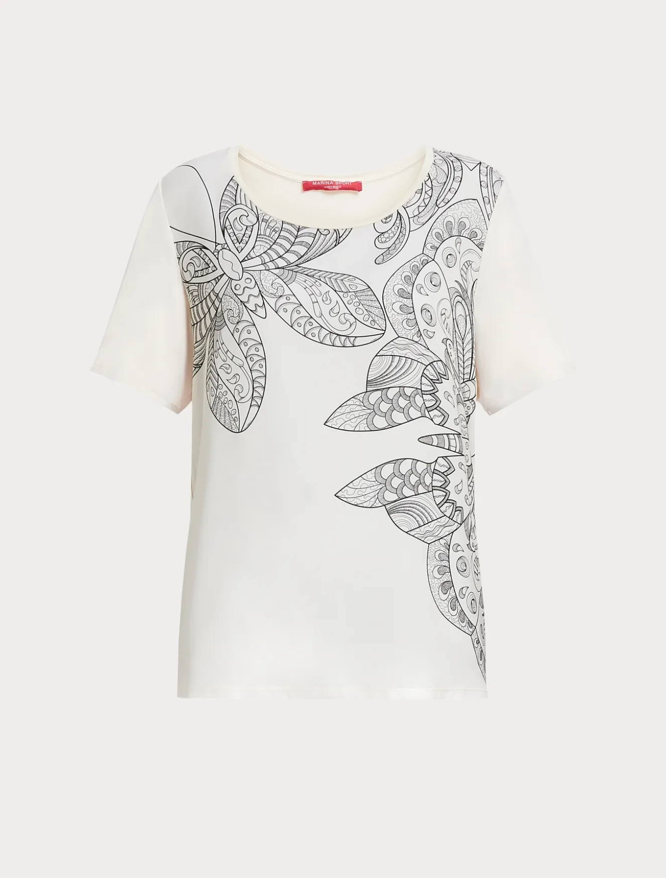 T-shirt in jersey con stampa