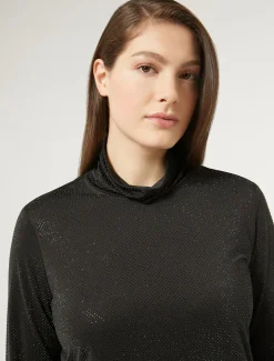 T-shirt in jersey con strass