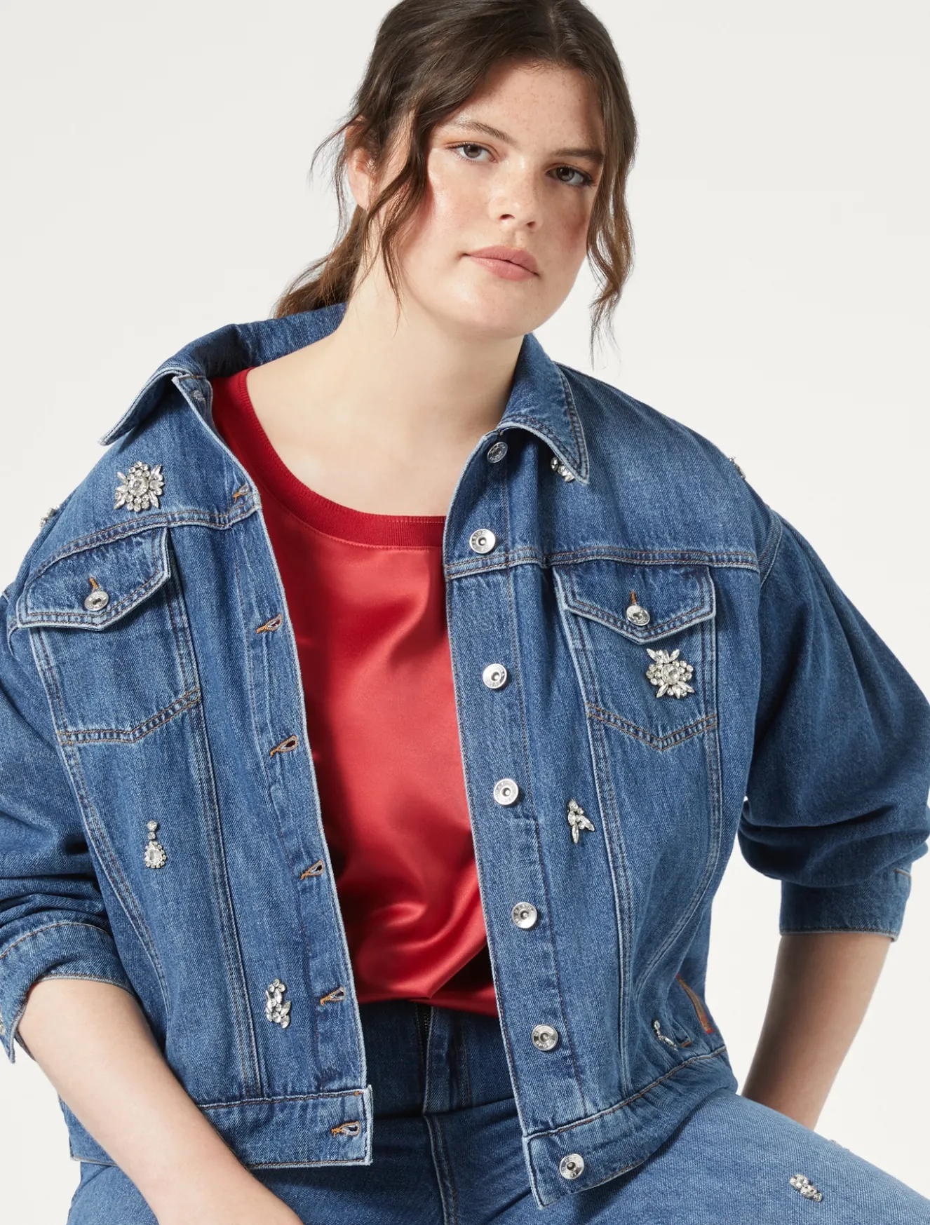 T-shirt in jersey crêpe