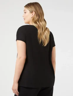 T-shirt in jersey crêpe