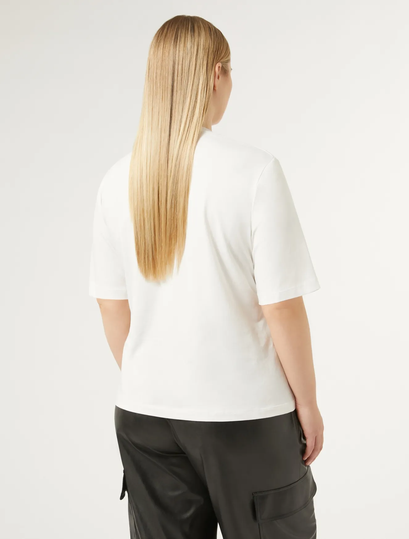 T-shirt in jersey di cotone stretch