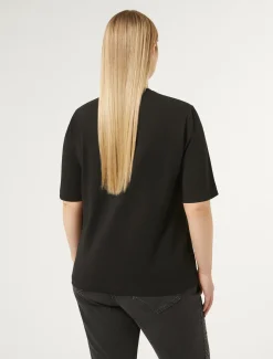 T-shirt in jersey di cotone stretch