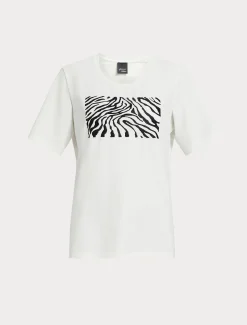 T-shirt in jersey di cotone stretch