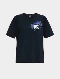 T-shirt in jersey di cotone stretch