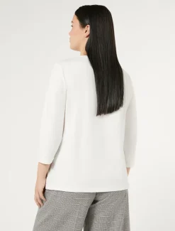 T-shirt in jersey di cotone stretch