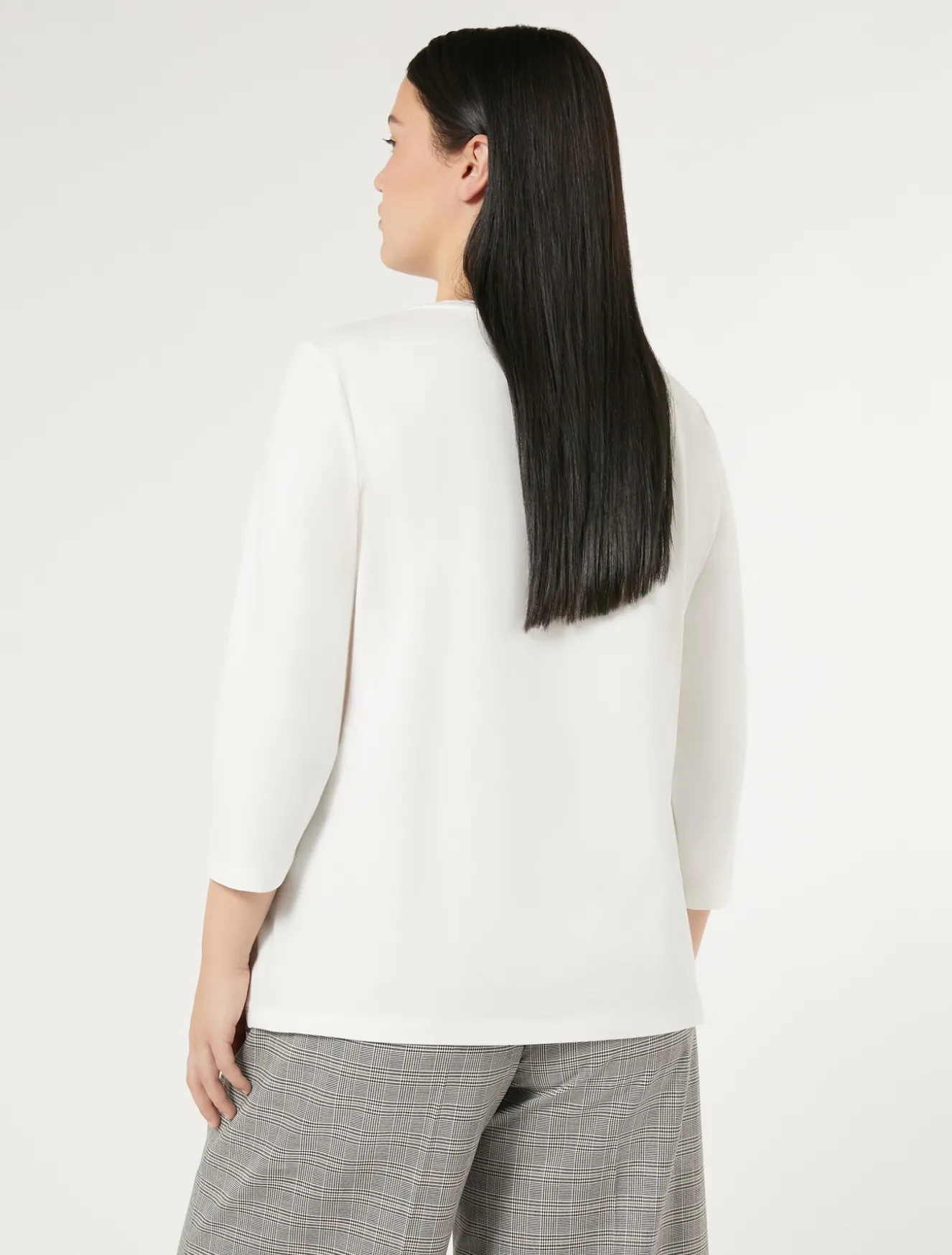 T-shirt in jersey di cotone stretch