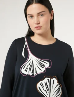 T-shirt in jersey di cotone stretch