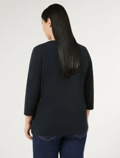 T-shirt in jersey di cotone stretch