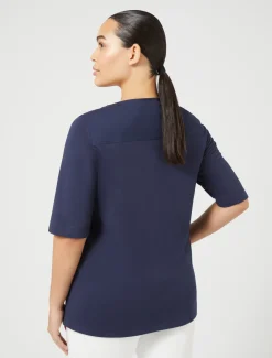 T-shirt in jersey e popeline