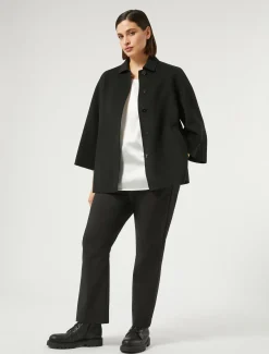 T-shirt in jersey e raso