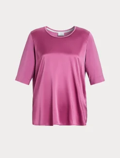 T-shirt in jersey e seta