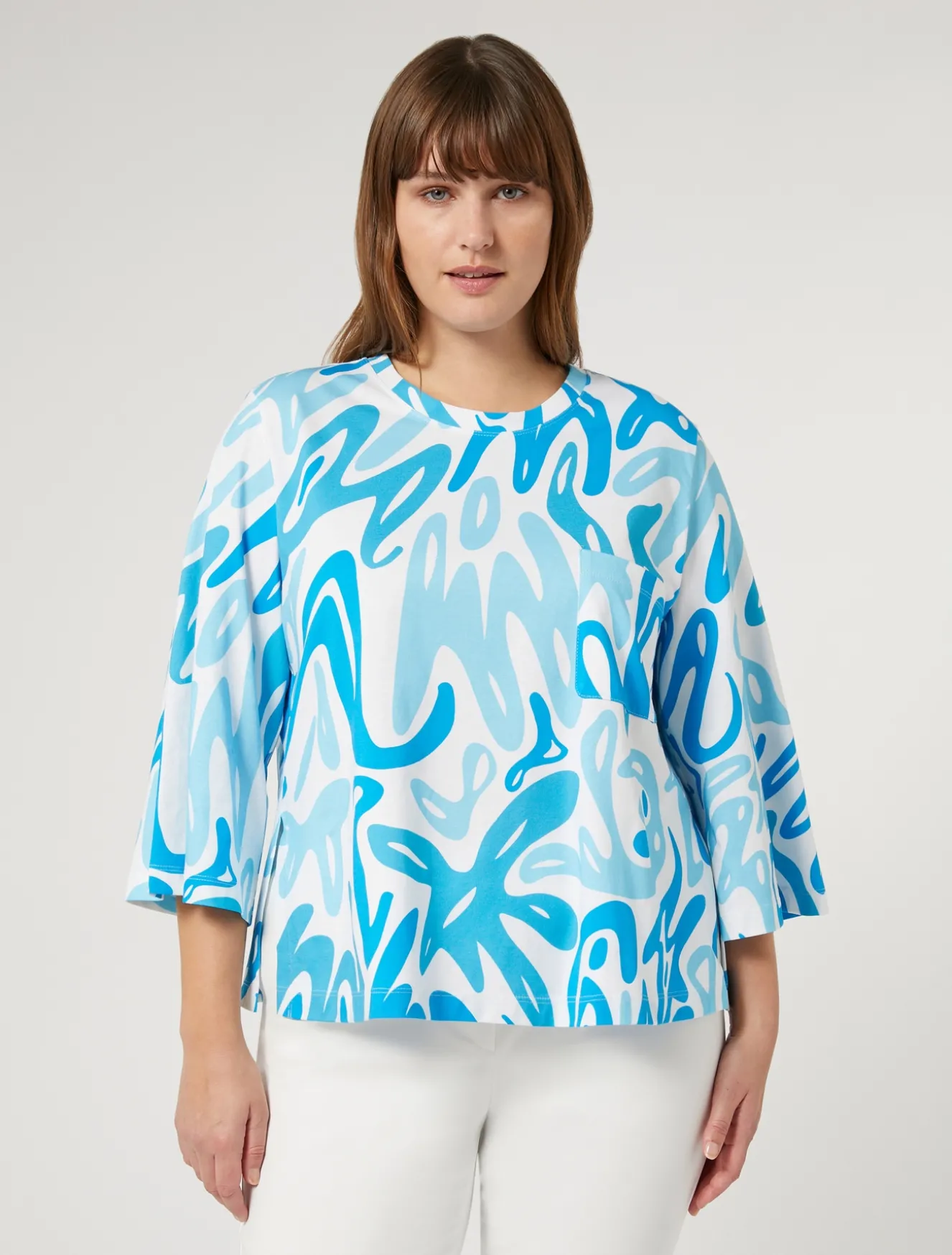 T-shirt in jersey stampato