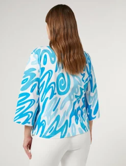 T-shirt in jersey stampato