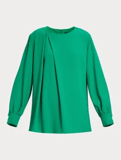 Tunica in crêpe envers satin