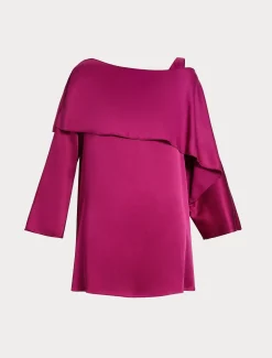 Tunica in crêpe envers satin